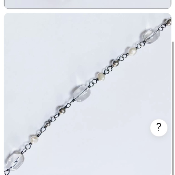 Silpada Vintage Glass Bead White Pearl Sterling Silver Necklace - N1602 Retired - Picture 2 of 8